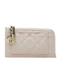 Dior Cannage Lady Dior Cosmos Card Case Fragment Pink Lambskin