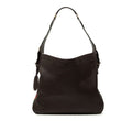 Gucci Webbing Shoulder Bag Brown Leather