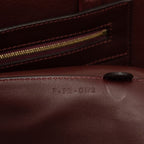 Celine Cabas Phantom Tote Wine Red Bordeaux Navy Leather Suede — view 6