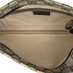 Gucci Guccissima Crossbody Shoulder Bag Beige Navy Leather — view 5