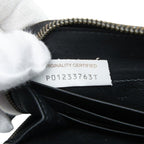 Bottega Veneta Intrecciato Zip Around Wallet Black Leather — view 8