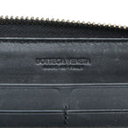 Bottega Veneta Intrecciato Zip Around Wallet Black Leather — view 7