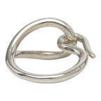 Hermes Jumbo Scarf Ring Silver Plated — view 4