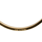 Hermes Kelly Bangle Cadena Motif Gold Black Plated Leather Bracelet — view 5