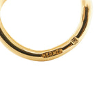 Hermes Jumbo Scarf Ring Gold Plated — view 4