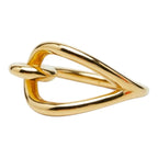 Hermes Jumbo Scarf Ring Gold Plated — view 2