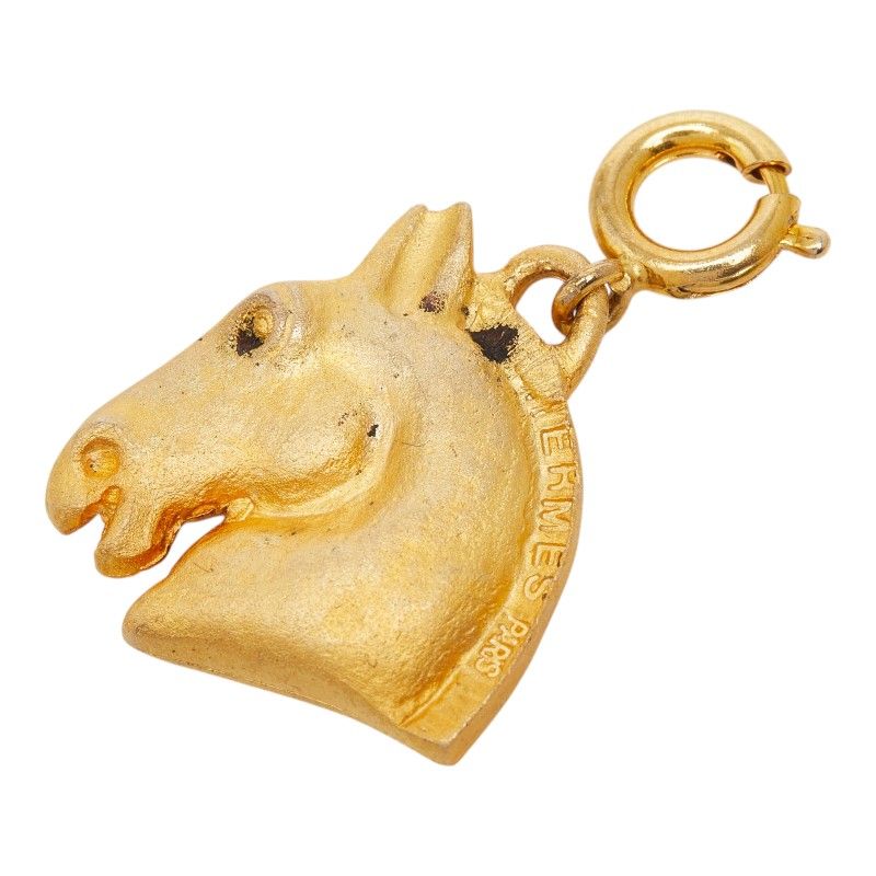 Hermes Cheval Hose Pendant Charm Gold Plated — view 3