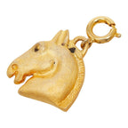 Hermes Cheval Hose Pendant Charm Gold Plated — view 3