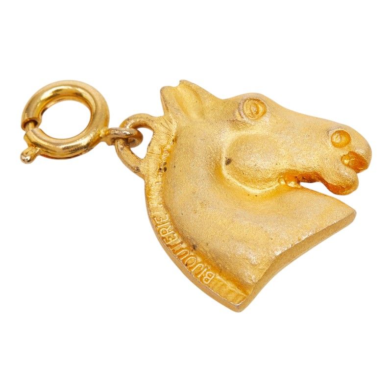 Hermes Cheval Hose Pendant Charm Gold Plated — view 4