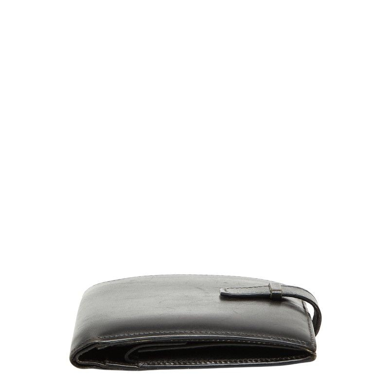 Hermes Bearn Compact Bifold Wallet Black Calf — view 3