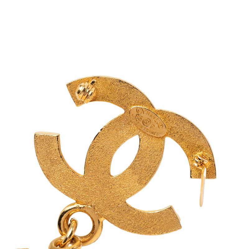 Chanel CC Logo Vintage Brooch Gold Plated — view 3