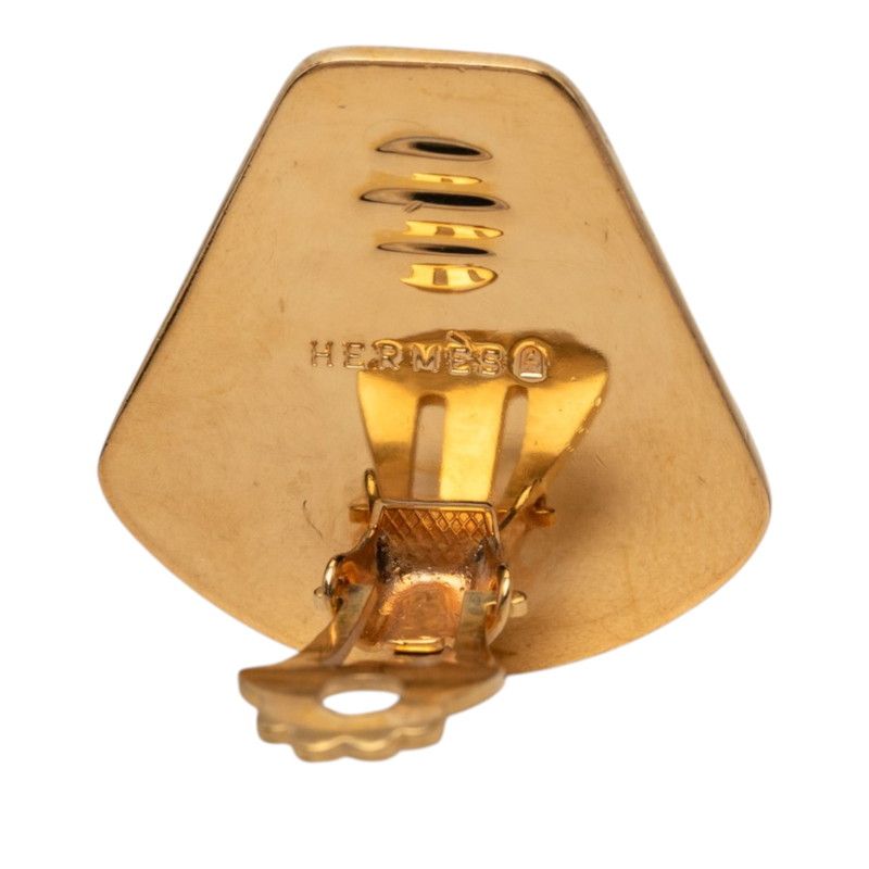 Hermes Enamel Cloisonne Fan Earring — view 3