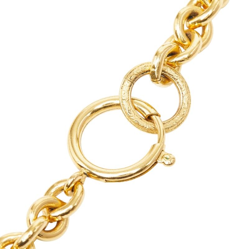 Chanel CC Logo Chain Pendant Gold Plated — view 5