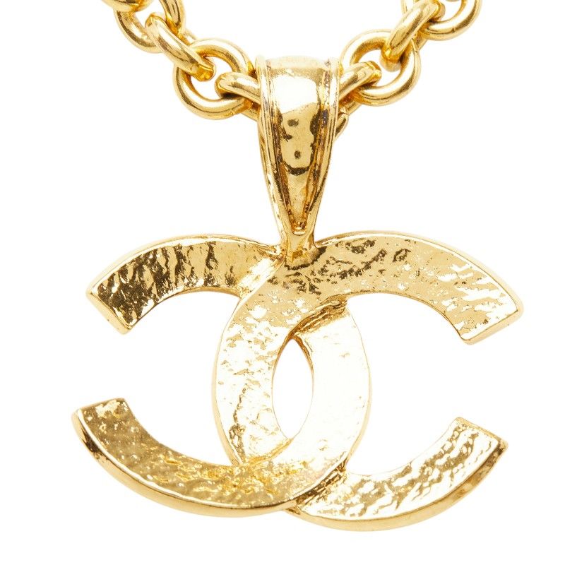 Chanel CC Logo Chain Pendant Gold Plated — view 3