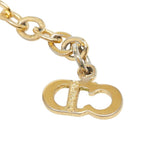 Dior CD Logo Chain Pendant Gold Plated Rhinestone — view 6