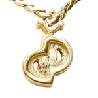 Dior CD Logo Chain Pendant Gold Plated Rhinestone — view 3