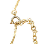 Dior CD Logo Chain Pendant Gold Plated Rhinestone — view 5