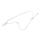 Dior Trotter Logo Plate Chain Pendant Silver Pink Metal — view 4