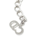 Dior Trotter Logo Plate Chain Pendant Silver Pink Metal — view 6