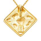 Saint Laurent Heart Square Chain Pendant Gold Plated — view 3