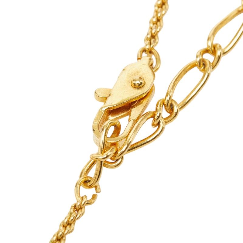 Saint Laurent Heart Square Chain Pendant Gold Plated — view 5