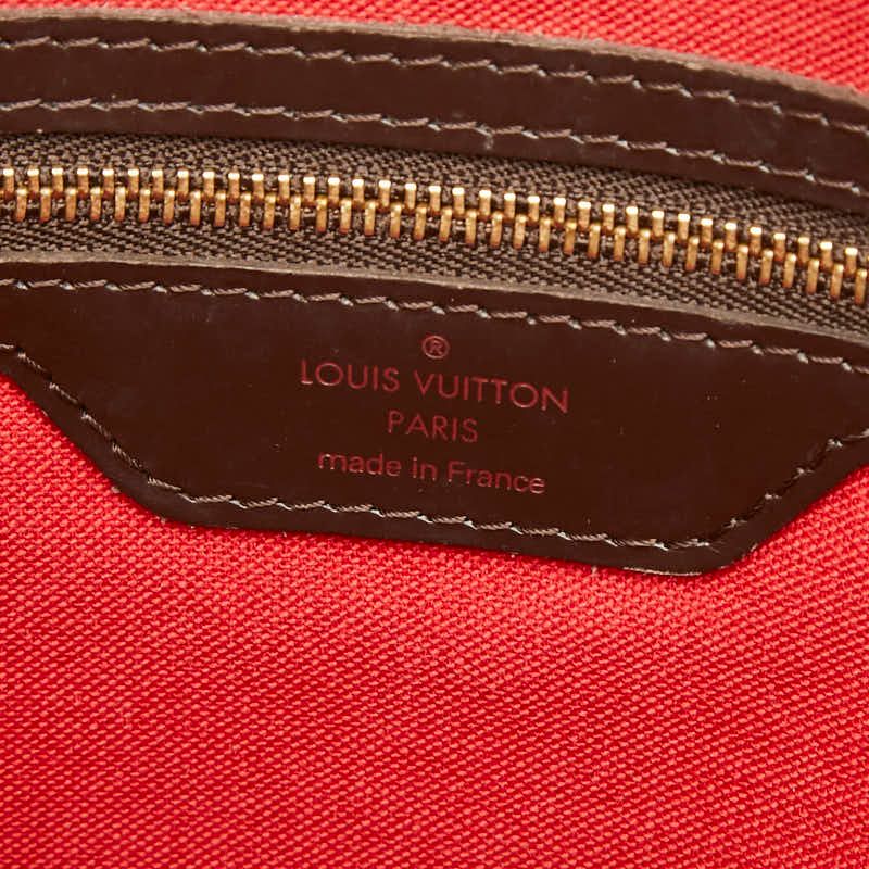Louis Vuitton Damier Chelsea Tote Shoulder Bag Brown Leather — view 9