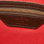 Louis Vuitton Damier Chelsea Tote Shoulder Bag Brown Leather — view 9