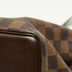Louis Vuitton Damier Chelsea Tote Shoulder Bag Brown Leather — view 4