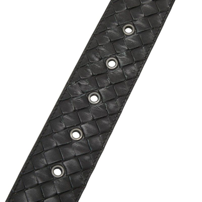 Bottega Veneta Intrecciato Belt 95 38 Black Leather — view 7