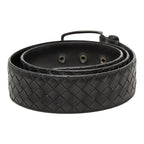 Bottega Veneta Intrecciato Belt 95 38 Black Leather — view 3