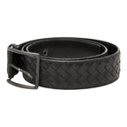 Bottega Veneta Intrecciato Belt 95 38 Black Leather — view 2