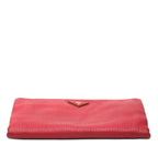 Prada Shoulder Bag Clutch Red Leather — view 3