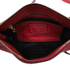 Prada Shoulder Bag Clutch Red Leather — view 4