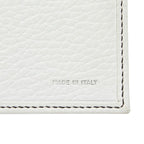Fendi Zucchino Logo Charm Trifold Wallet White Brown Canvas Leather — view 9