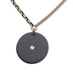 Chanel Camellia CC Logo Chain Necklace Gold Black Plated Faux Pearl Rhinestone — view 2