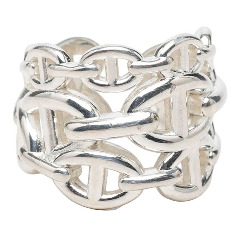 Hermes Chaine D'ancre GM Ring 55 Silver