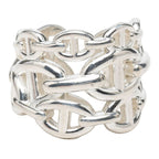 Hermes Chaine D'ancre GM Ring 55 Silver