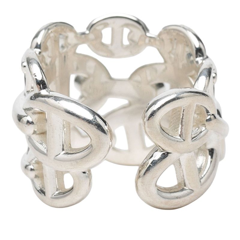 Hermes Chaine D'ancre GM Ring 55 Silver — view 3
