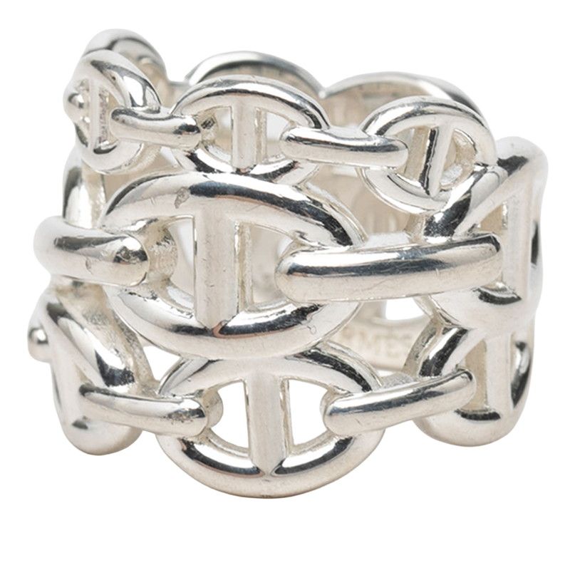 Hermes Chaine D'ancre GM Ring 55 Silver — view 2