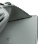 Celine Triomphe Flap Wallet Trifold Compact Ice Blue Leather — view 7