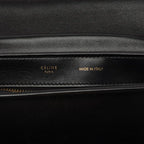 Celine Trapeze 2-Way Shoulder Bag Chalk Gray Beige Black Leather — view 6