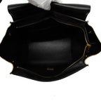 Celine Trapeze 2-Way Shoulder Bag Chalk Gray Beige Black Leather — view 5