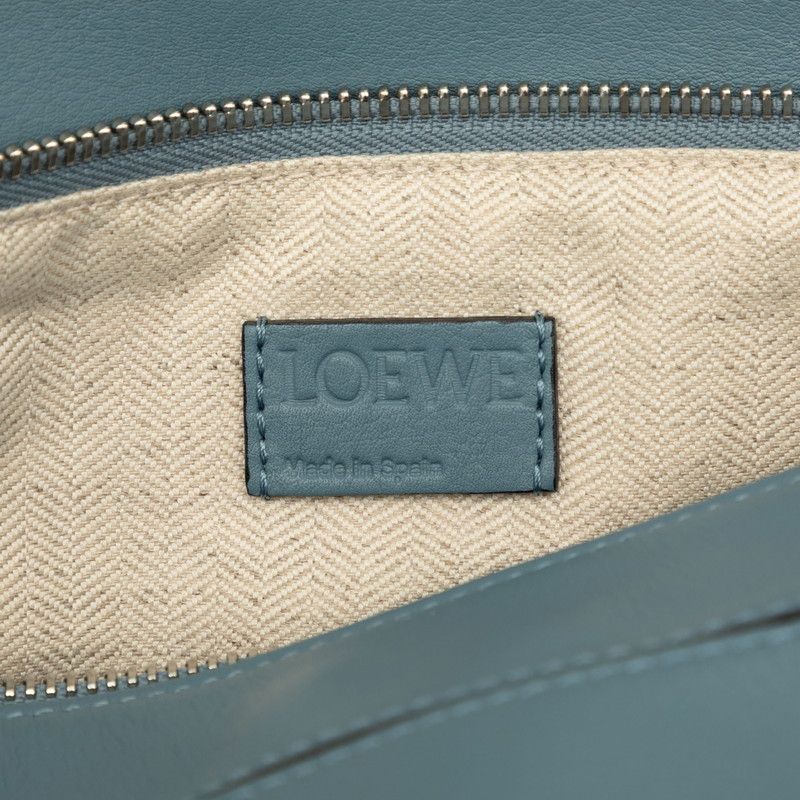 Loewe Anagram Puzzle 2-Way Shoulder Bag Blue Leather — view 5