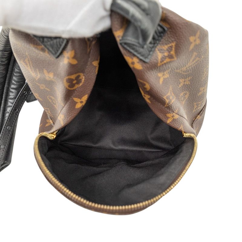Louis Vuitton Monogram Reverse Palm Springs Backpack Brown Leather — view 5