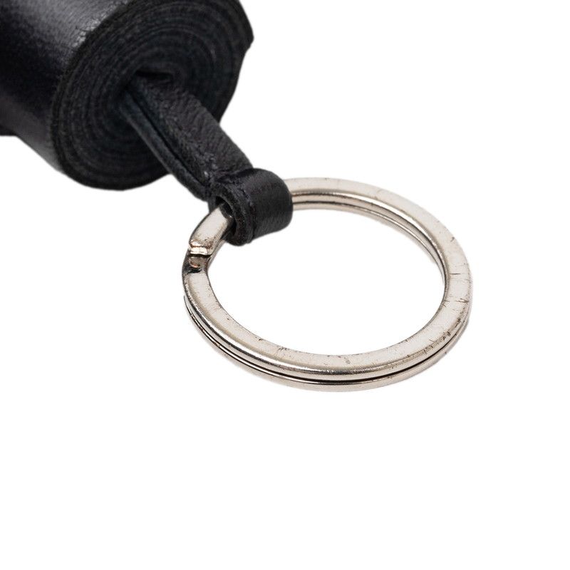 Hermes Carmen Bag Charm Key Holder Black Agnomiro — view 3
