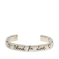 Gucci Blind for Love Bangle 17 Silver Bracelet