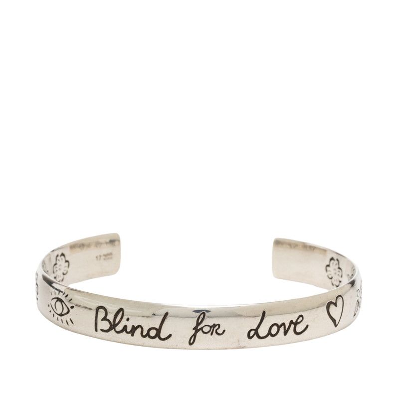 Gucci Blind for Love Bangle 17 Silver Bracelet