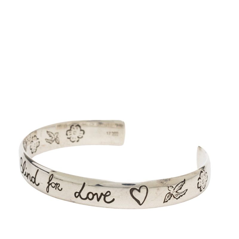 Gucci Blind for Love Bangle 17 Silver Bracelet — view 2