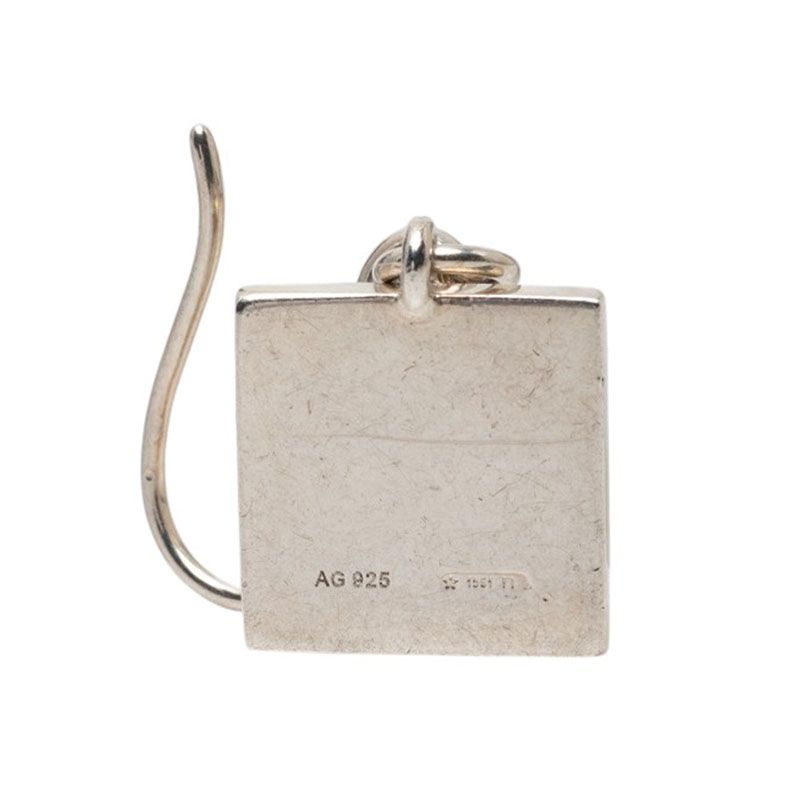 Gucci Square Swing Earrings Silver — view 3