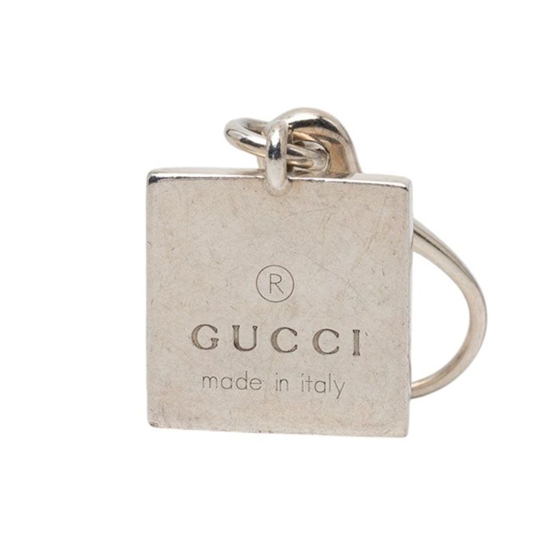 Gucci Square Swing Earrings Silver — view 4